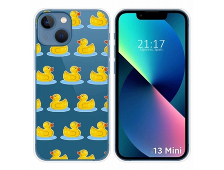 Carcasa iPhone 13 Mini (5.4) TUMUNDOSMARTPHONE Dibujos Transparente Multicolor