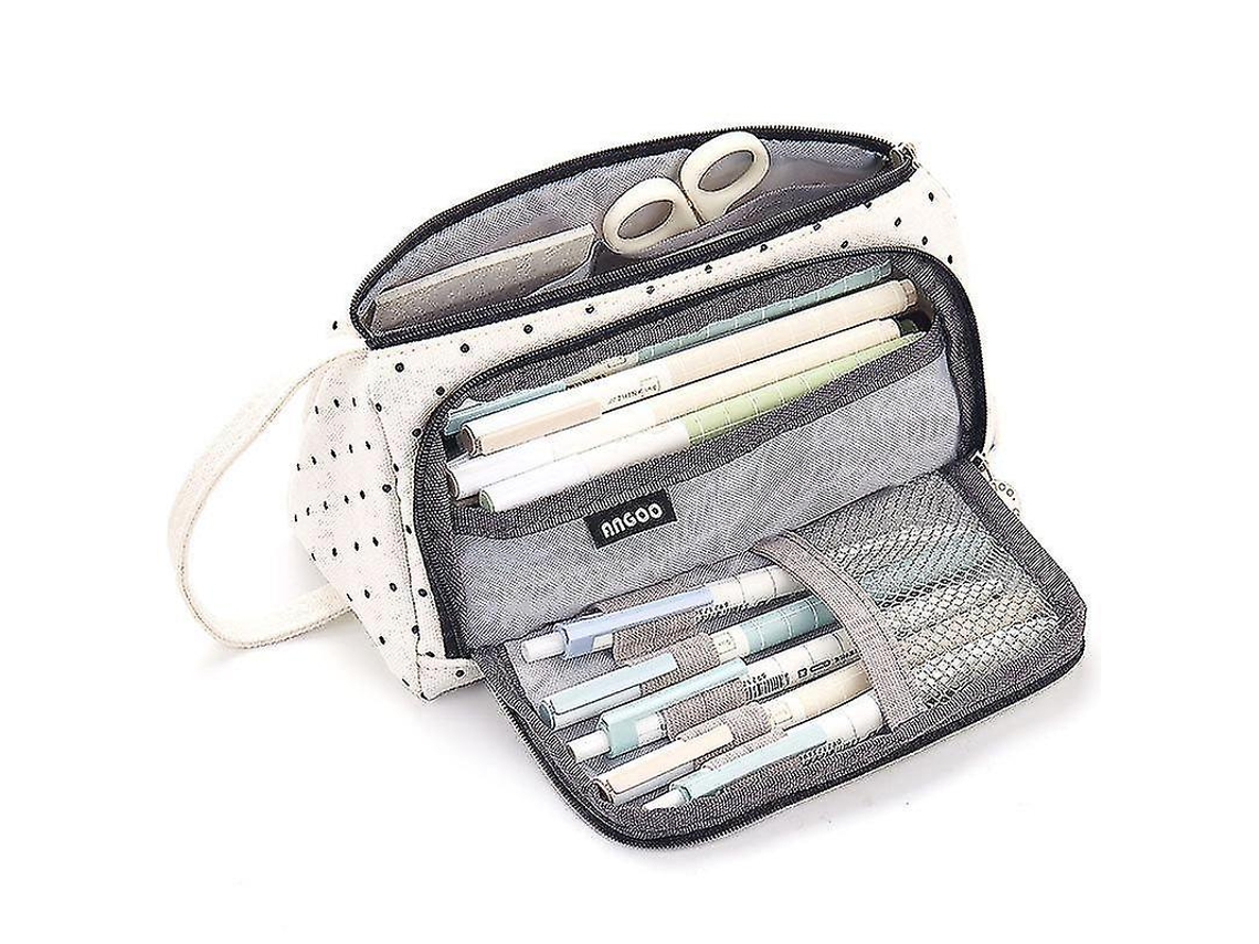 Estuche para lápices a cuadros azules Chennnls
