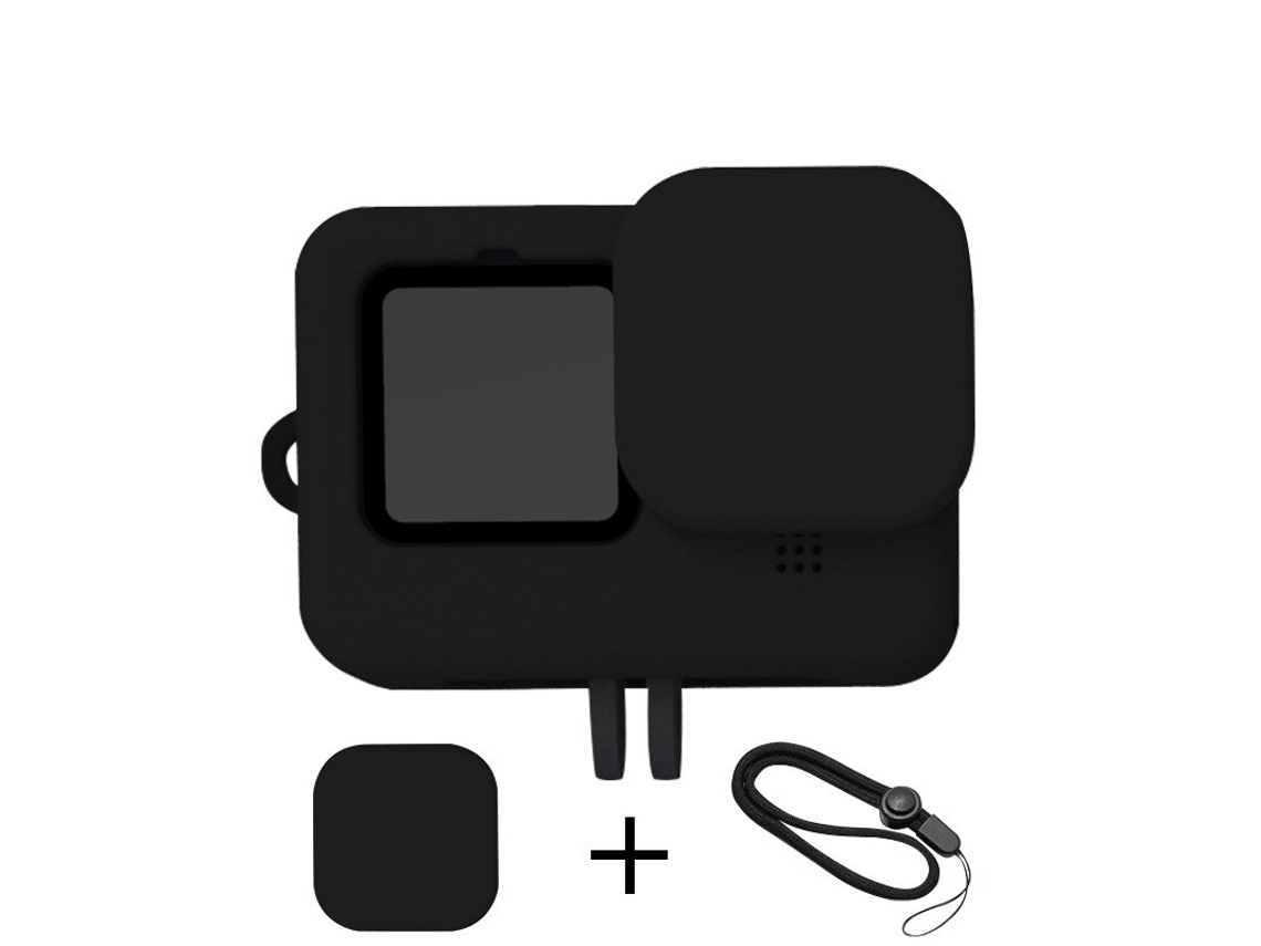 Capa para Go Pro Hero 10 Black Silicone Líquido Preto