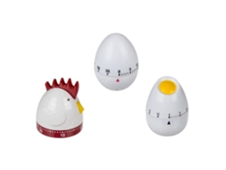 Reloj de cocina con temporizador de huevos, reloj blanco Truyuety