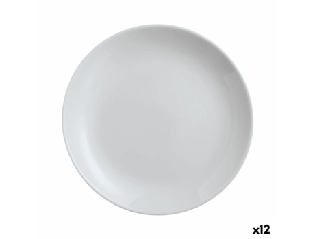 Plato para Pizza LUMINARC Diwali Gris Vidrio Ø 32 cm (12 Unidades)