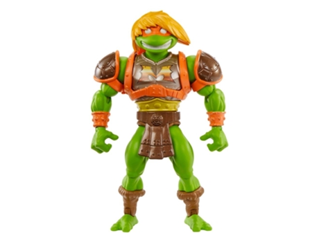 Figura Michelangelo Motu X Tmnt Turtles Of Grayskull Masters Of The Universe Tortugas Ninja 14 cm MATTEL