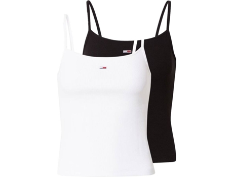 Top TOMMY JEANS Algodón Mujer (L - Negro)