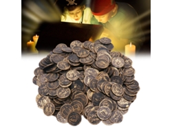 20du26 100 piezas de juguetes de tesoro pirata para niños, monedas de imitación, decoración para fiestas