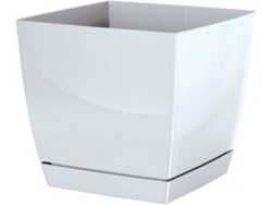Maceta PROSPERPLAST Coubi Square P (Blanco - 13.5 x 13.5 x 12.4 cm)