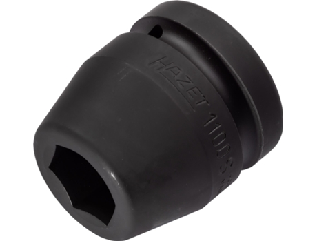 1100S-24 Llave de vaso de impacto hexagonal: Cuadrado hueco 1 pulgada (25 mm) Perfil de hexágono exterior 24 mm HAZET