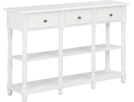 Mesa Consola VIDAXL Blanco Madera (120x30x76 cm)