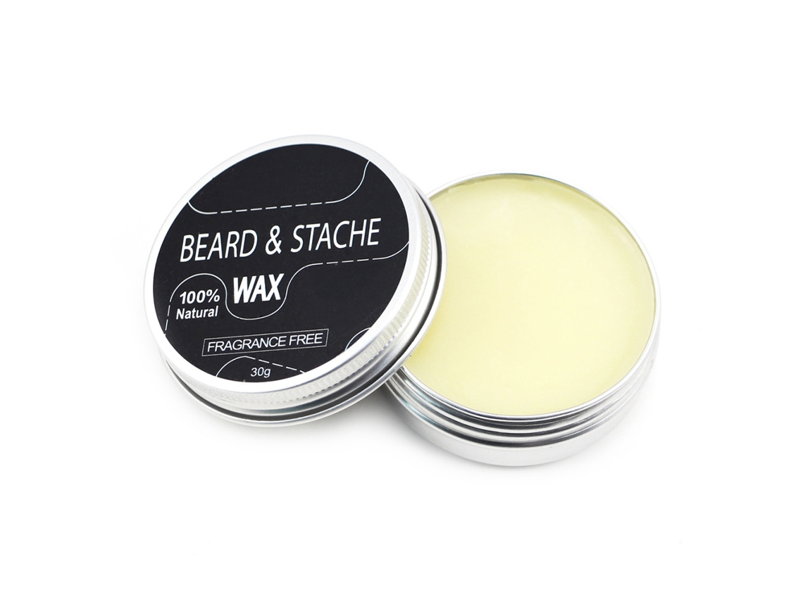 Bálsamo Para Barba Natural Hidratante Orgánico Sin Fragancias Cera Acondicionador Barbilla 30g