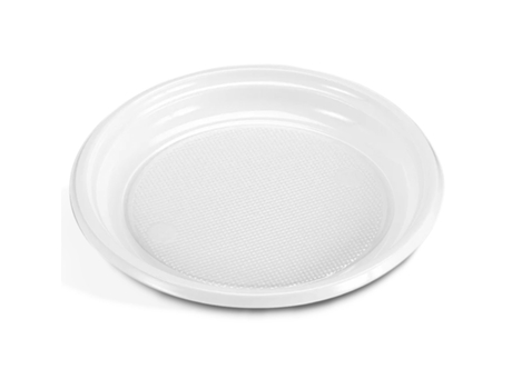 Platos Hondos de Plastico Blancos 100 Uds Redondos Ø20.5 cm TIENDA EURASIA