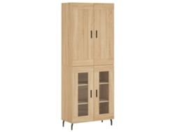 Maison Exclusive - Aparador Alto Madera Contrachapada Color Roble 69,5x34x180 Cm
