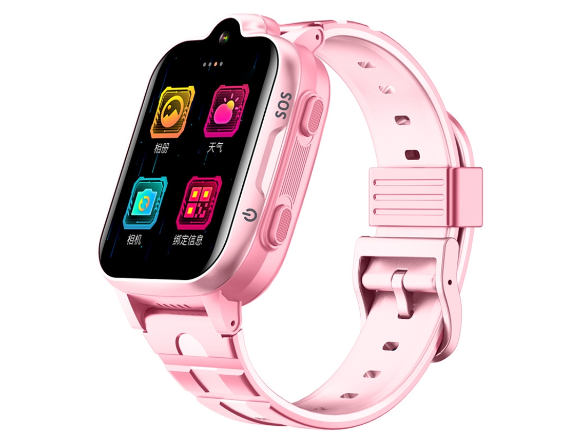 Reloj Inteligente 4g Para Niños (rosa) Con Posicionamiento Gps, Toma De Fotografías Y Videollamadas