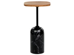 Mesa auxiliar de estilo moderno BELIANI Oasis de Hierro Negro 30x30x59