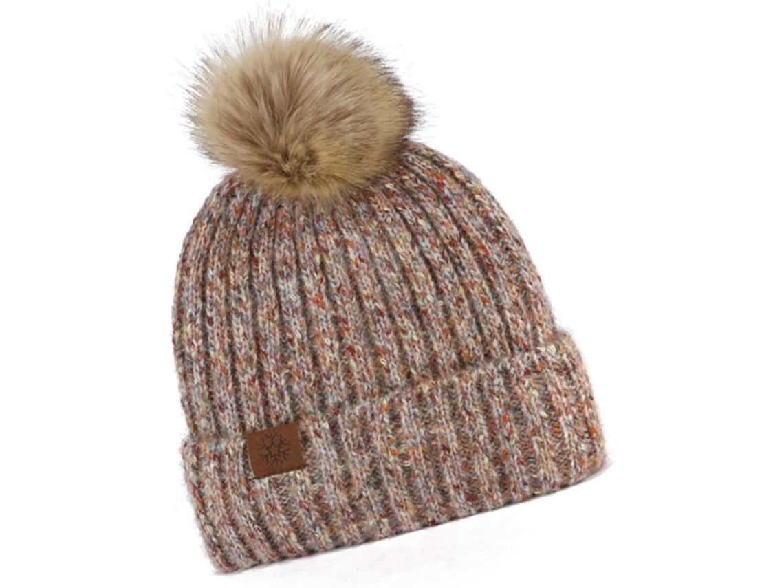 Bonnets Élastiques Pour Temps Froid, Capó Tricoté Confortable Avec Dessus De Boule Decoratif,