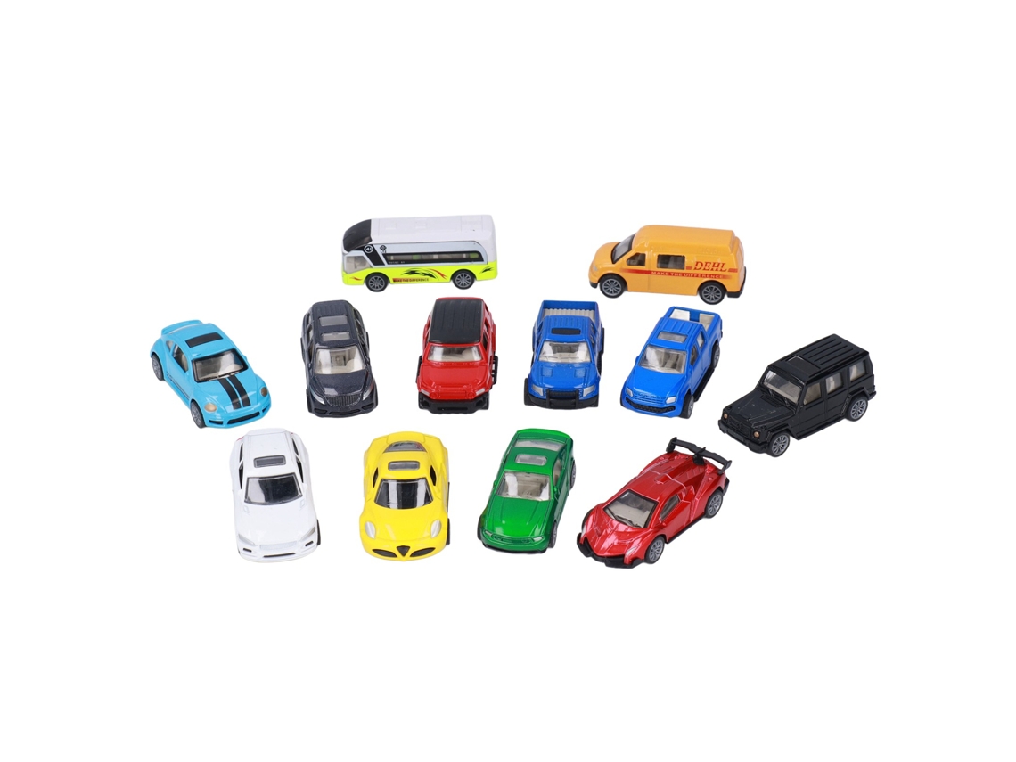 Juego de 12 coches deportivos a escala 1:60 de Ats, modelos de aleación, coches de juguete con retroceso.