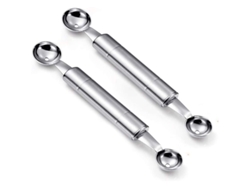 2 Cucharas De Acero Inoxidable Para Melón, Utensilios De Cocina Multifuncionales De Doble Cara.