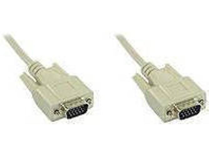 Cable de Vídeo INLINE (VGA - 3 m - Gris)