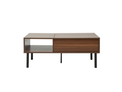 Mesa de centro elevable de madera oscura y metal 100cm KANE MILIBOO