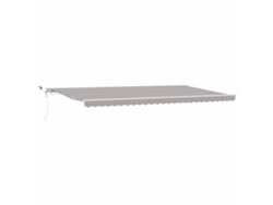 Maison Exclusive - Toldo Retráctil Gris Claro 600 X 350 Cm Poliéster Y Metal