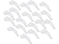 Puntas para gafas, ganchos antideslizantes para las orejas, 20 pares de soportes de silicona para almohadillas de oído para auriculares Rosewell