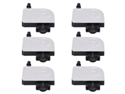 6 Piezas De Amortiguador De Tinta De Pp Resistente A La Corrosión Para Impresoras Dx5 Dx6 Dx7 4800 7800 7880 9800