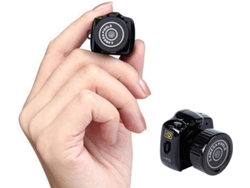 Mini cámara espía oculta, grabadora de video digital portátil con detección de movimiento y visión nocturna Bestvite (negra)