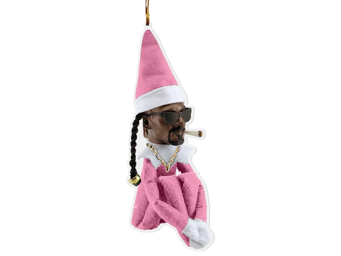 Muñeco de elfo navideño mirando y haciendo una reverencia