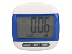 Podómetro con pantalla LCD (contador de pasos y calorías, azul)
