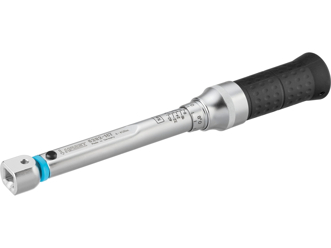 6282-1CT Llave dinamométrica: Par de apriete mín-máx: 4 – 40 Nm Tolerancia: 2% Cuadrado insertable 9 x 12 mm 240 mm HAZET