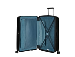 Maleta de Viaje Grande Aerostep 77 cm con 4 Ruedas Expansible Negro 101,5 L AMERICAN TOURISTER