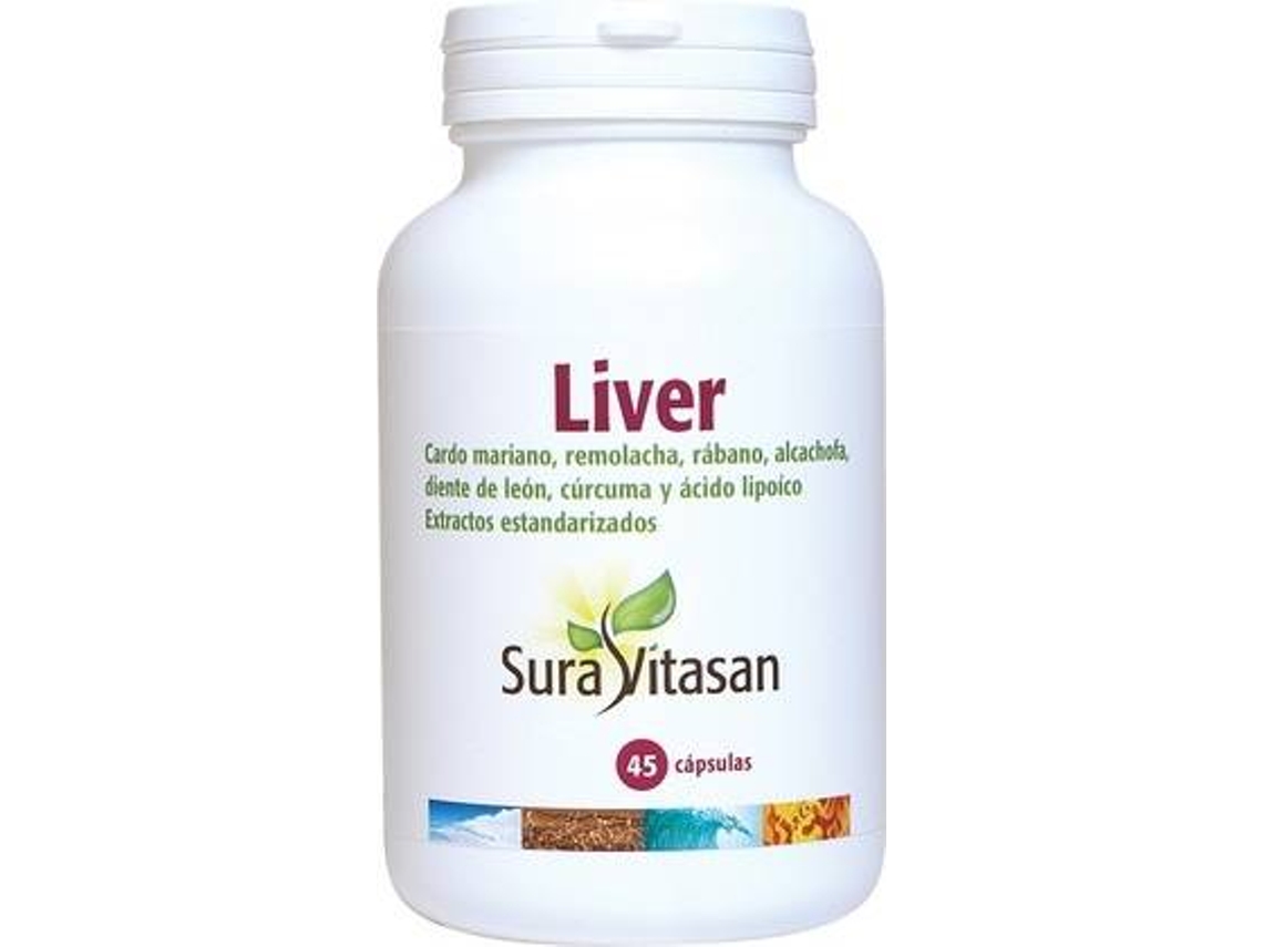Complemento Alimentar SURA VITASAN Liver 725 Mg (45 Cápsulas)
