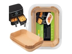 2026-44762-liner Desechable Para Freidora De Aire Ninja Dual Rectangular 100pcs, Hojas De Papel De Hornear Antiadherente