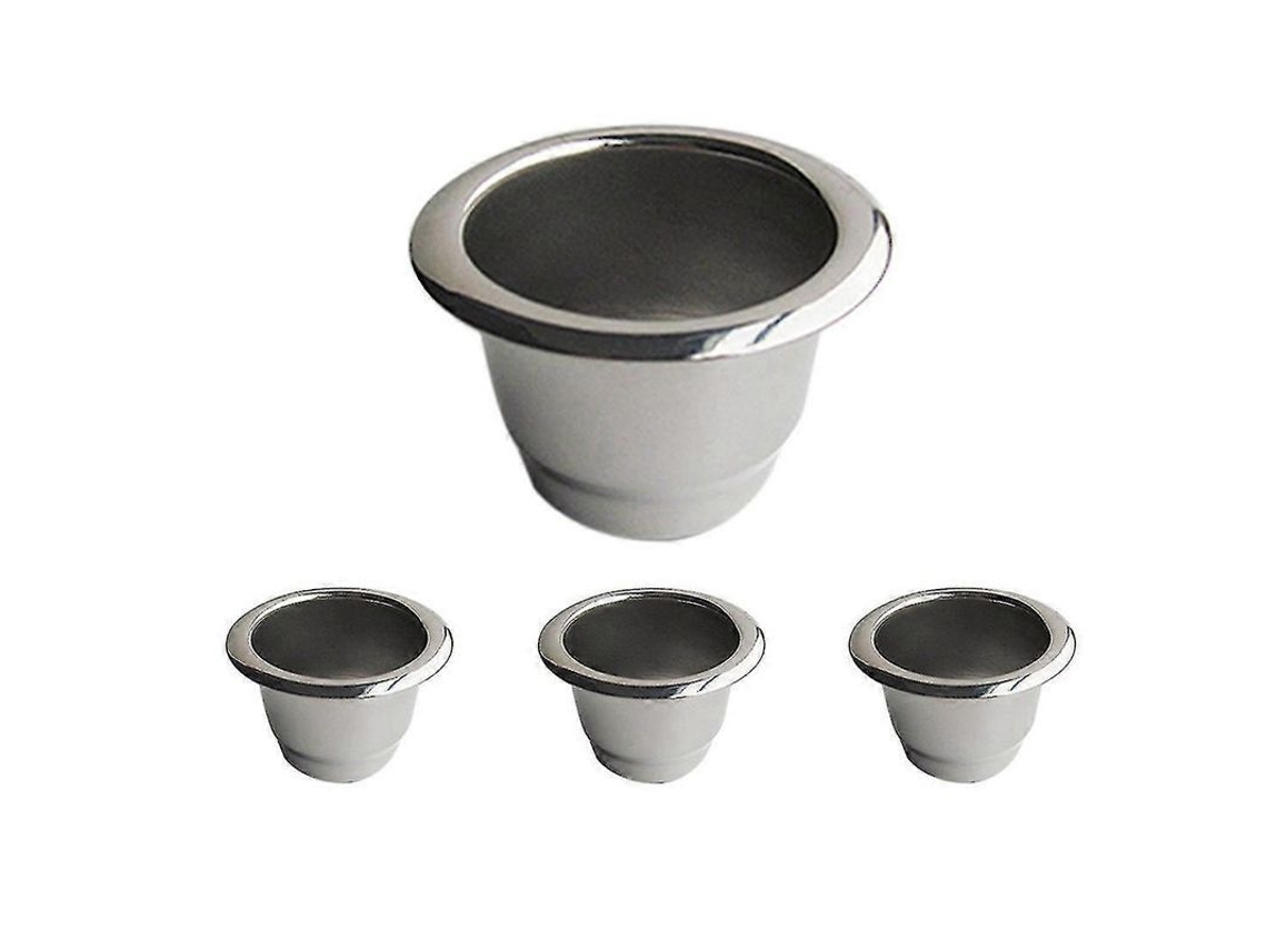 2026-4 Cápsulas De Café Reutilizables De Acero Inoxidable Filtro Para Máquina De Café Capsulas Reutilizables