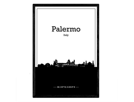 Poster NACNIC Mapa de Palermo Italia (A3)