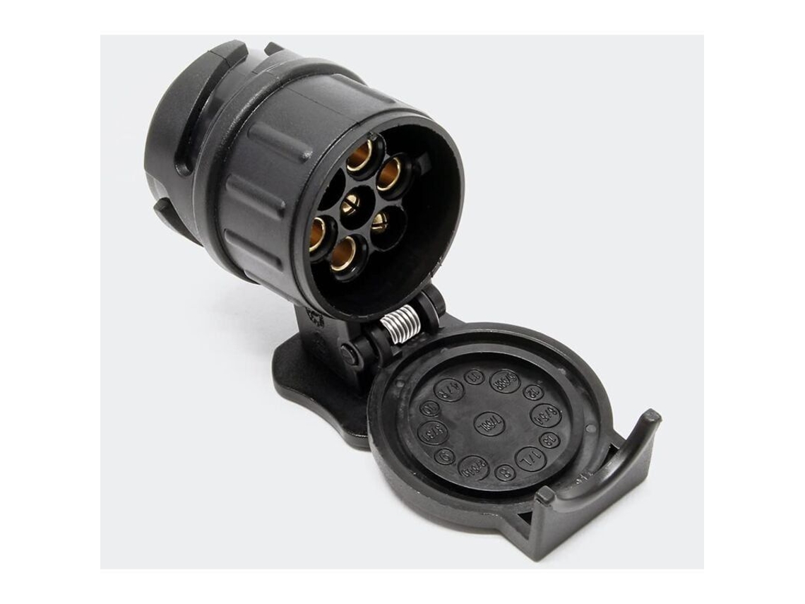 Adaptador De Enganche De Remolque De 13 A 7 Pines, 12 V, 50 A Para Vehículos