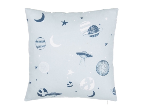 Cojín Azul Planetario 40 x 40 cm Cuadrado BIGBUY HOME