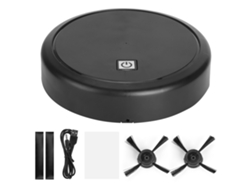 Aspiradora robot inteligente con carga USB, limpieza automática, electrodoméstico.