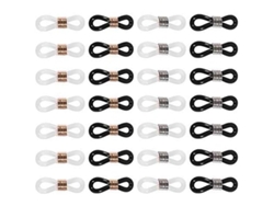 28 Conectores Ajustables Antideslizantes De Silicona Para Cadenas De Gafas Con Cordón De Goma.