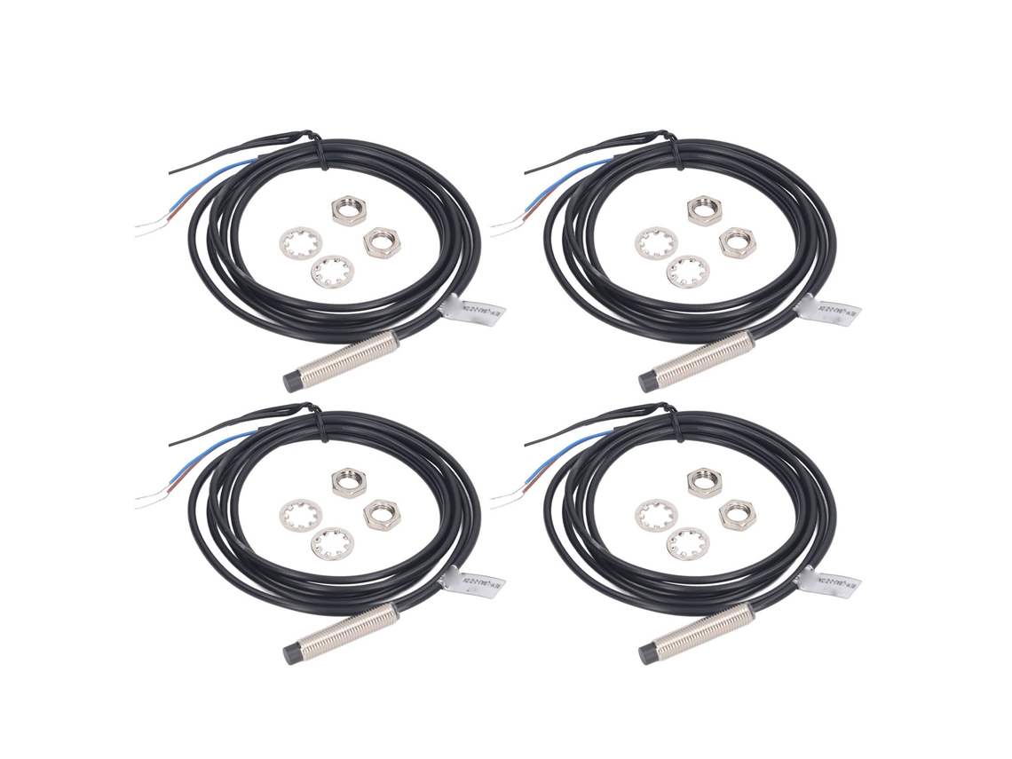 4 Juegos De Sensores De Proximidad Inductivos Npn De 8 Mm Y 2 Hilos, Nc, 6-36 V Cc, Ip67