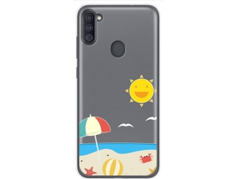 Carcasa Samsung Galaxy M11 TUMUNDOSMARTPHONE Dibujos Transparente Multicolor