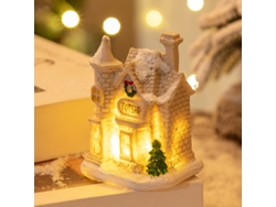 Pueblo navideño con casas iluminadas con LED, decoración interior y adornos navideños Siurn (t)