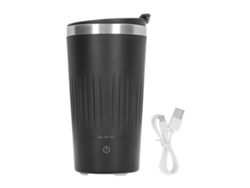 Taza de café autoagitadora de 400 ml, de acero inoxidable, portátil para oficina, escuela y gimnasio.