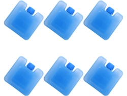 Paquete de 6 bolsas de hielo aislantes de plástico para aires acondicionados portátiles, para uso en exteriores.