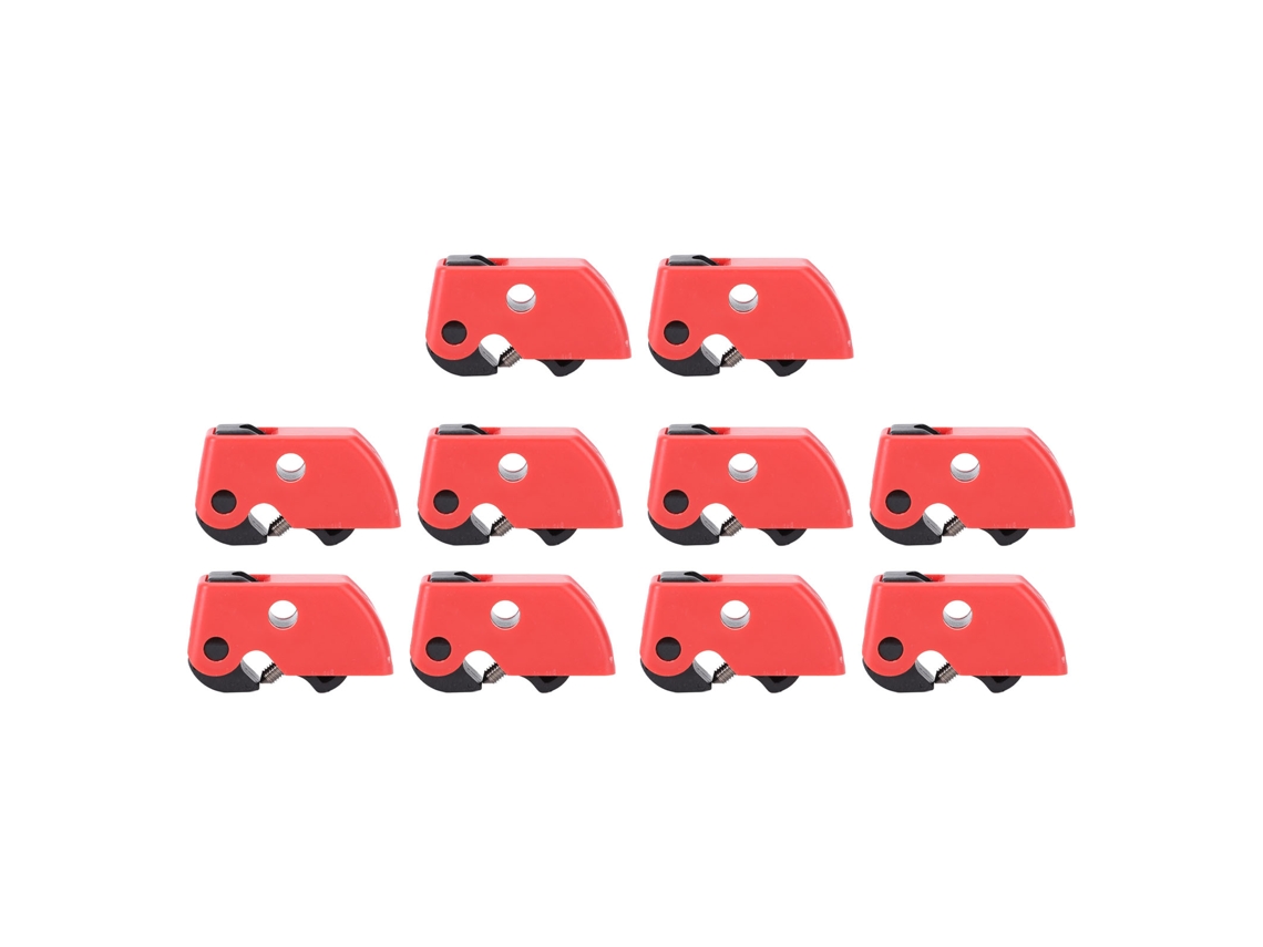 Kit De 10 Dispositivos De Bloqueo De Disyuntores Universales Para Fábricas Industriales Y Automotrices.