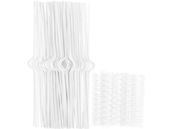 Anillas Espirales Para Encuadernación De 9,5 Mm, Blancas, 10 Dientes, 100 Juegos, Ganchos De 20 Cm Para Calendarios.
