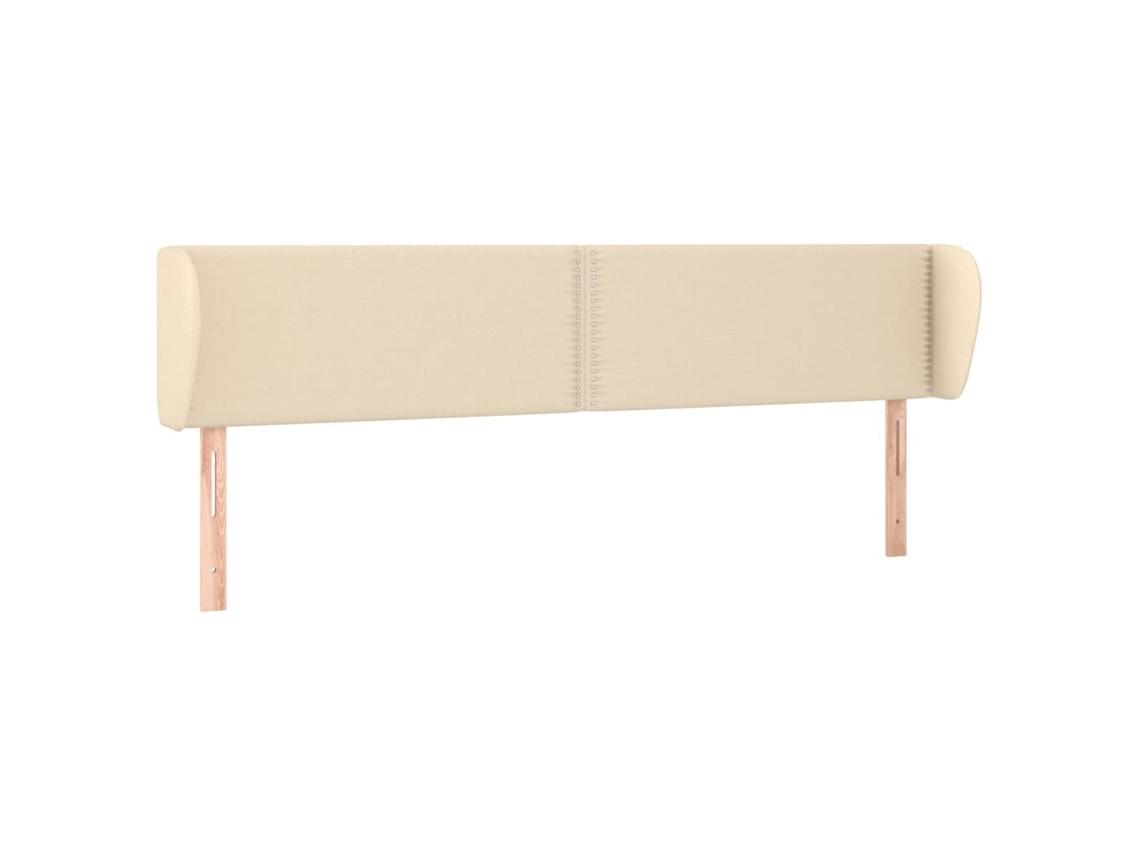 Maison Exclusive - Cabecero De Tela Color Crema 183x23x78/88 Cm
