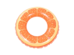 Flotador Inflable Naranja De Pvc Reforzado, Seguro Y Resistente. Para Diversión Acuática En Piscinas Y Lagos.