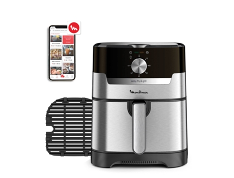 Freidora de Aire MOULINEX Easy Fry & Grill EZ501D10 (4.2 kg - Plata)