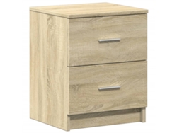 Maison Exclusive - Mesita De Noche Con 2 Cajones, Roble Sonoma, 40x36x50 Cm