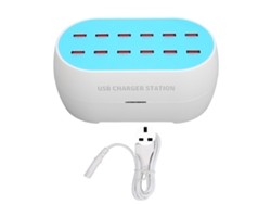 Estación de carga USB EOOCOO de 12 puertos y 120 W resistente al calor