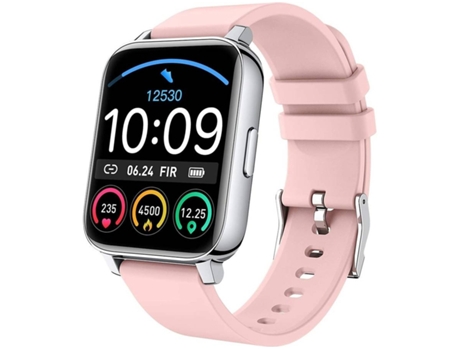 Smartwatch MDUG Monitor de Frequência Cardíaca Rosa